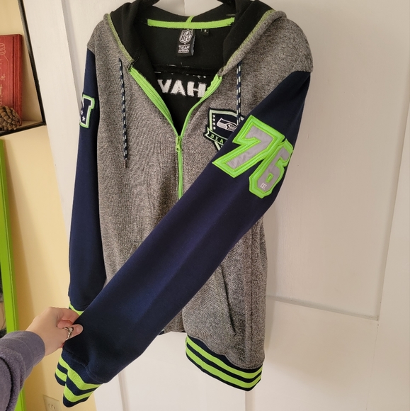 Seahawks Letterman Zip-up Hoodie - Picture 5 of 12